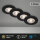 BRILONER KULANA 4er LED Einbaustrahler | Matt-Schwarz, Ultraflach & IP44 Bad-Spot