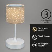 Akku-Leuchte Briloner 3 Watt LED Tischleuchte...