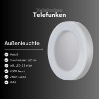 B-Kartonage Au&szlig;enleuchte Telefunken LED 24W...
