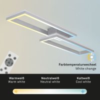 B-Kartonage Deckenleuchte Briloner Frame LED 42W 119,5CM...