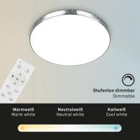 LED Badleuchte mit RGB, Chrom, 18 Watt, dimmbar, RGB, CCT einstellbar, IP44 – Briloner