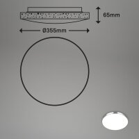LED Badleuchte mit RGB, Chrom, 18 Watt, dimmbar, RGB, CCT einstellbar, IP44 – Briloner
