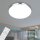 Badleuchte Briloner LED 18W Ø 35,5CM Badezimmerlampe Glitzereffekt IP44 Dimmbar CCT RGB Fernbedienung Rund Chrom