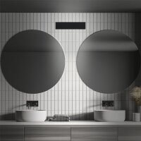 LED Wandleuchte Badleuchte, Schwarz, 8 Watt, 36 x 10 x 8,5 cm – Briloner
