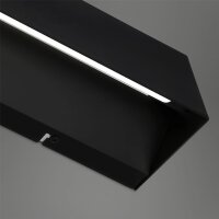 LED Wandleuchte Badleuchte, Schwarz, 8 Watt, 36 x 10 x 8,5 cm – Briloner