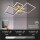 Deckenleuchte Briloner Frame LED 48W 75CM Deckenlampe Dimmbar Schwenkbar 3000K Gold