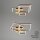 Deckenleuchte Briloner Frame LED 48W 75CM Deckenlampe Dimmbar Schwenkbar 3000K Gold