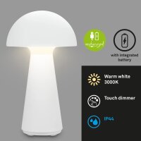 Akku-Tischleuchte Unplugged, Weiß, 2,6 Watt, IP44,...