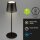 Akku-Tischleuchte Akku-Leuchte, Schwarz, 2,6 Watt, dimmbar, Ø 12 cm – Briloner