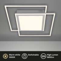 Deckenleuchte Briloner Frame LED 51W 51,5CM Deckenlampe...