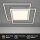 Deckenleuchte Briloner Frame LED 51W 51,5CM Deckenlampe Mittellicht Schaltbar 3000K Alu-Chrom