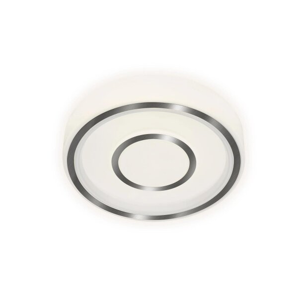 LED Deckenleuchte Sirkel, Weiß Aluminium, 12 Watt, Ø 28 cm – Briloner