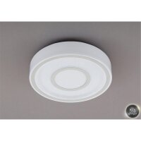 LED Deckenleuchte Sirkel, Weiß Aluminium, 12 Watt, Ø 28 cm – Briloner