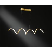 Pendelleuchte Russel Wofi by Global Technics LED Hängelampe Gold 32 W dimmbar
