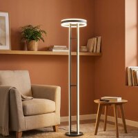 Deckenfluter Kemi, Anthrazit, 105 Watt, dimmbar, mit Fernbedienung, Ø 40 cm – Global Technics
