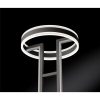 Deckenfluter Kemi, Anthrazit, 105 Watt, dimmbar, mit Fernbedienung, Ø 40 cm – Global Technics