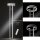 Deckenfluter Kemi, Anthrazit, 105 Watt, 3000K, dimmbar, mit Fernbedienung – Global Technics