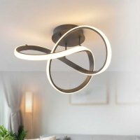 LED Deckenleuchte Indigo, Anthrazit, 45 Watt, dimmbar, 59...