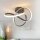 LED Deckenleuchte Indigo, Anthrazit, 45 Watt, 3000K, dimmbar, 59 x 59 x 29 cm – Global Technics