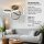 LED Deckenleuchte Indigo, Anthrazit, 45 Watt, 3000K, dimmbar, 59 x 59 x 29 cm – Global Technics