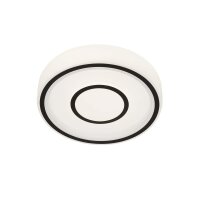 LED Deckenleuchte Deckenlampe, Schwarz / Weiß, 12 Watt, 4000K, Ø 28 cm – Briloner