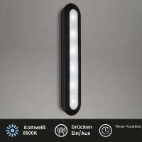 Batterielicht Briloner Lero LED Lampe Schwarz Tageslicht...