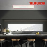 B-Kartonage Deckenleuchte Telefunken LED Panel Deckenlampe mit Fernbedienung, dimmbar, RGB-Center-Light, Backlight