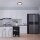 LED Deckenleuchte Kahiko, Schwarz / Weiß, 15 Watt, Backlight-Effekt, Ø 33,4 cm – Briloner