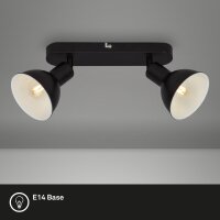 Deckenleuchte Briloner 2xE14 27CM Deckenlampe Schwenkbar...