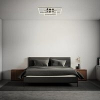 LED Deckenleuchte Frame Glitzer-Effekt, Schwarz, 57 Watt, 3000K, dimmbar, schwenkbar – Briloner