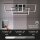 LED Deckenleuchte Frame Glitzer-Effekt, Schwarz, 57 Watt, 3000K, dimmbar, schwenkbar – Briloner