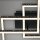 LED Deckenleuchte Frame Glitzer-Effekt, Schwarz, 57 Watt, 3000K, dimmbar, schwenkbar – Briloner