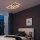 LED Deckenleuchte Frame Glitzer-Effekt, Schwarz, 57 Watt, 3000K, dimmbar, schwenkbar – Briloner