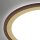Deckenleuchte Briloner LED 22W Ø 42CM Deckenlampe Dimmbar CCT Panel Fernbedienung Gold-Braun