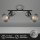 B-Kartonage Deckenleuchte Briloner 2xE14-Fassung 30,5CM Deckenlampe Schwenkbar Spot Metall Strahler Antik-Silber