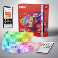 BRILONER Leuchten - RGBIC LED Strip 5m, Magic RGBIC...