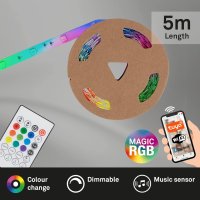 BRILONER Leuchten - RGBIC LED Strip 5m, Magic RGBIC...