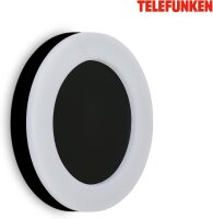 Telefunken LED Außenwandleuchte 24W Rund IP44 Schwarz