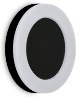 Telefunken LED Außenwandleuchte 24W Rund IP44 Schwarz