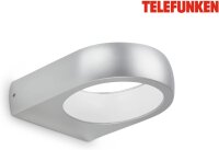 Außenleuchte Telefunken LED Silber Wandlampe Gartenleuchte