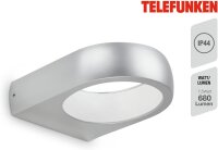 Telefunken LED Außenwandleuchte 6,5W IP44 Silber