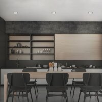 Einbauleuchten Briloner 3er Set Silber GU10 Einbaulampen vertieft