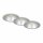 Einbaulampen Einbauleuchten vertieft, Silber, Bohrloch 8 cm, 3x9W, GU10-Fassung – Briloner