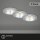 Einbauleuchten Briloner 3er Set Silber GU10 Einbaulampen vertieft