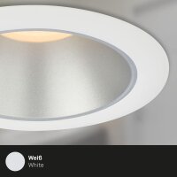 Einbauleuchten Briloner 3er Set je 4,9 Watt LED Einbaulampen Weiß -Silber IP44
