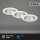 LED Einbauleuchten, Weiß – Silber, Bohrloch 8 cm, 3x4,9W, 3000K, IP44, Ø 9,5 cm – Briloner