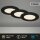 Briloner LED Einbauleuchte 3er Set Ø 115 mm – Schwarz – 6 W pro Modul – 3000 K – IP44