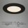 LED Einbauleuchten, Schwarz, Bohrloch 10 cm, 3x6W, 650lm, 3000K, IP44, Ø 11,5 cm – Briloner