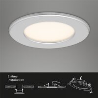BRILONER THIN 3er Set LED Einbaustrahler | Matt-Chrom,...