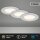 BRILONER THIN 3er Set LED Einbaustrahler | Matt-Chrom, IP44 & Ultraflach